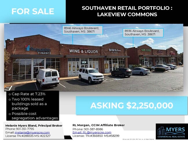 More details for Retail Portfolio | Lakeview Commons – Retail for Sale, Southaven, MS